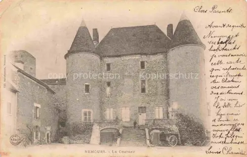 AK / Ansichtskarte Nemours  Fontainebleau 77 Seine-et-Marne Le Chateau