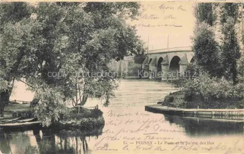 AK / Ansichtskarte Poissy Saint-Germain-en-Laye 78 Yvelines Le Pont et la pointe des Iles