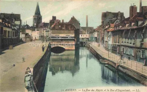 AK / Ansichtskarte AMIENS 80 Somme La Rue des Majots et la Rue d'Engoulvent
