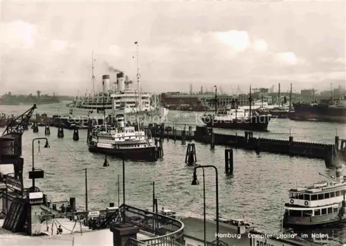 AK / Ansichtskarte Dampfer Oceanliner Hamburg Italia Hafen