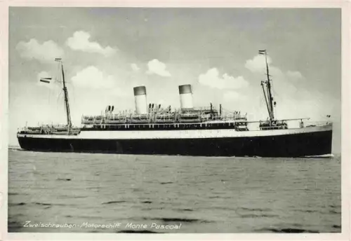 AK / Ansichtskarte Dampfer Oceanliner Zweischrauber Motorschiff Monta Pascoal