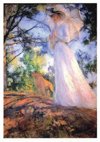 AK / Ansichtskarte TARBELL Edmund Charles (1862-1938) Kuenstlerkarte On Bosns Hill