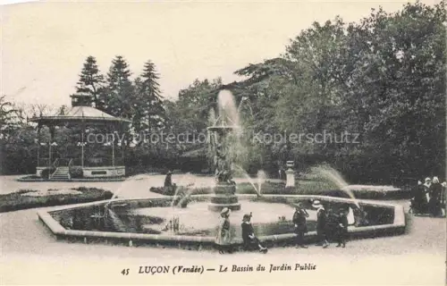 AK / Ansichtskarte Lucon Fontenay-le-Comte 85 Vendee Le Bassin du Jardin Public