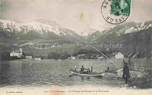 AK / Ansichtskarte ANNECY 74 Haute-Savoie Lac d'Annecy Le Chateau de Duingt et la Tournette