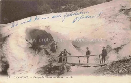 AK / Ansichtskarte CHAMONIX BONNEVILLE 74 Haute-Savoie Passage du Glacier des Bessons