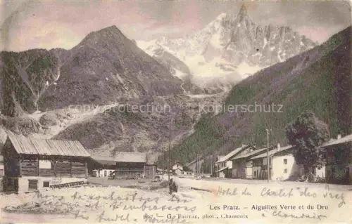 AK / Ansichtskarte Les Pratz Chamonix-Mont-Blanc 74 Haute-Savoie Aiguilles Verte et du Dru