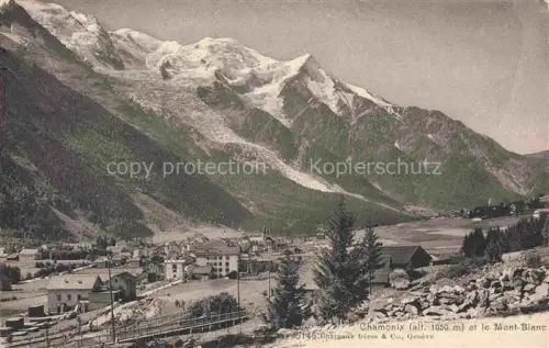 AK / Ansichtskarte CHAMONIX BONNEVILLE 74 Haute-Savoie et le Mont Blanc