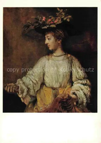 AK / Ansichtskarte REMBRANDT van Rijn (1606-1669) Kuenstlerkarte Harmensz Flora 