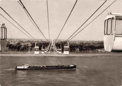 AK / Ansichtskarte Schiffe Binnenschifffahrt Koelner Rheinseilbahn 