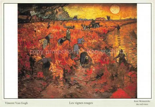 AK / Ansichtskarte VAN GOGH Vincent (1853-1890) Kuenstlerkarte les vignes rouges 