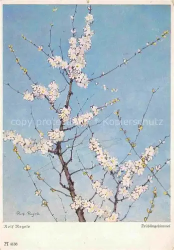 AK / Ansichtskarte REGELE Rolf Kuenstlerkarte Nr. A 4138 Fruehlingshimmel 