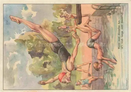 AK / Ansichtskarte NEUBERT E. Kuenstlerkarte Schwemmen  