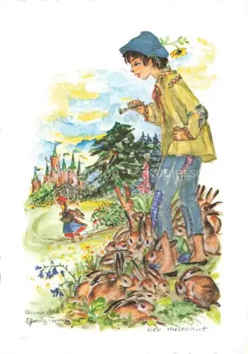 AK / Ansichtskarte Maerchen Sagen Fairy Tale Conte-- Der Hasenhirt 