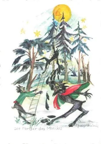 AK / Ansichtskarte Maerchen Sagen Fairy Tale Conte-- Die Faerber des Mondes