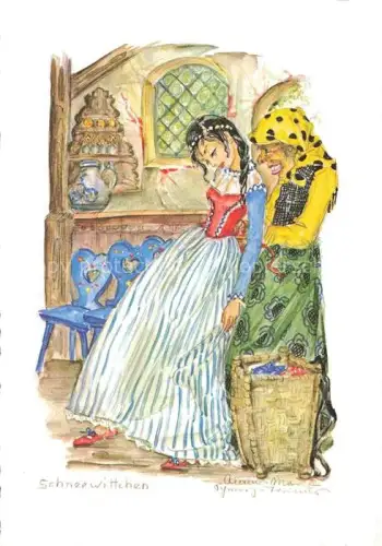 AK / Ansichtskarte Maerchen Sagen Fairy Tale Conte-- Schneewittchen 
