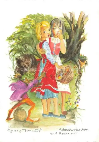 AK / Ansichtskarte Maerchen Sagen Fairy Tale Conte-- Schneeweissen und Rosenrot 