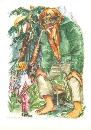 AK / Ansichtskarte Maerchen Sagen Fairy Tale Conte-- Der Riese und der Schneider 