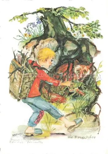 AK / Ansichtskarte Maerchen Sagen Fairy Tale Conte-- Die Froschfee 