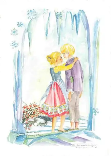 AK / Ansichtskarte Maerchen Sagen Fairy Tale Conte-- Die Schneekoenigin 