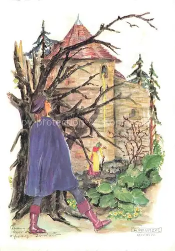 AK / Ansichtskarte Maerchen Sagen Fairy Tale Conte-- Rapunzel 