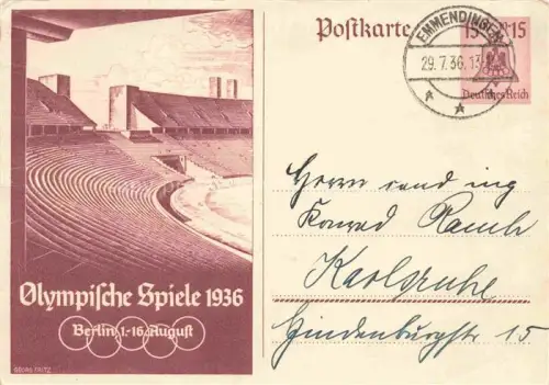 AK / Ansichtskarte OLYMPIA   Olympic Games Berlin