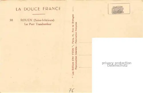AK / Ansichtskarte ROUEN 76 Seine-Maritime Le Pont Transbordeur