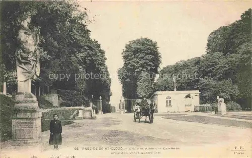 AK / Ansichtskarte Saint-Cloud-en-Dunois Parc de Saint Cloud Grille et Allee des Carrieres