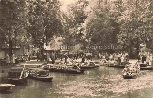 AK / Ansichtskarte Luebbenau Spreewald Brandenburg Kahnabfahrtsstelle Lubnjow Colnarnja
