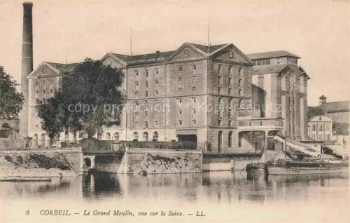AK / Ansichtskarte CORBEIL -Essonnes 91 Essone Le Grand Moulin vue sur la Seine