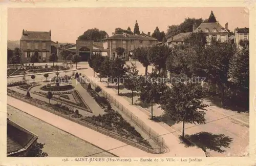 AK / Ansichtskarte Saint-Junien Entree de la Ville Les Jardins