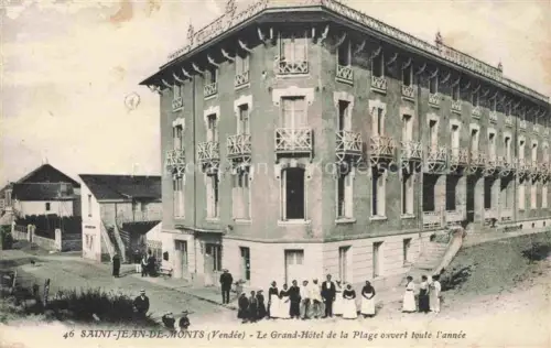 AK / Ansichtskarte Saint-Jean-de-Monts Le Grand Hotel de la Plage ouvert toute l'annee