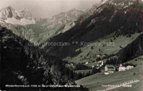 AK / Ansichtskarte Hinterhornbach Tirol AT Gasthaus Alpenrose