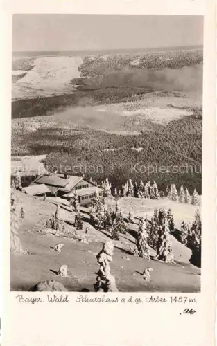 AK / Ansichtskarte Arberschutzhaus 1456m Bayerisch Eisenstein Bayern Fliegeraufnahme