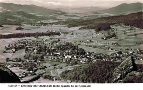 AK / Ansichtskarte Bodenmais Blick vom Silberberg auf Bodenmais und Zellertal