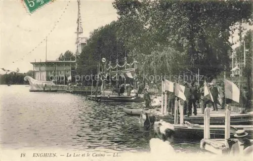 AK / Ansichtskarte Enghien-les-Bains SARCELLES 95 Val-d Oise Le lac et le casino