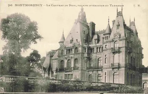 AK / Ansichtskarte Montmorency  Sarcelles 95 Val-d Oise Château de Dino facade intérieure et terrasse