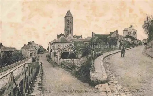 AK / Ansichtskarte Champagne-sur-Oise PONTOISE 95  Val-d Oise Les Rues Neuve et Notre Dame