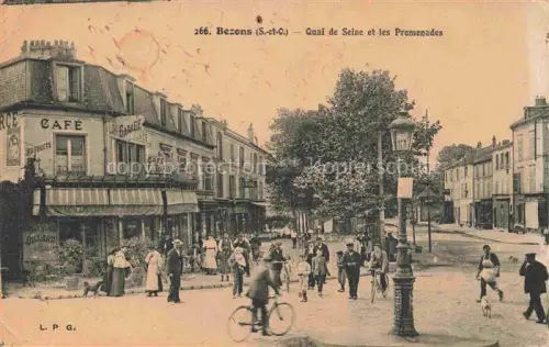 AK / Ansichtskarte Bezons Argenteuil 95 Val-d Oise Quai de Seine et les Promenades