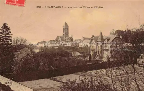 AK / Ansichtskarte Champagne  PONTOISE 95  Val-d Oise Vue sur les villas et l'église