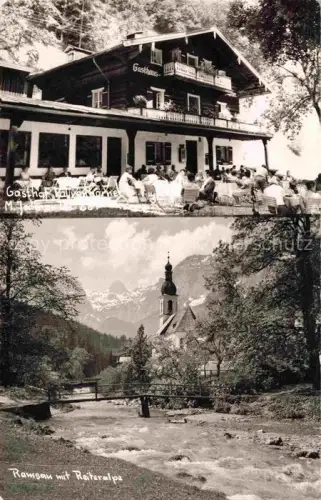 AK / Ansichtskarte RAMSAU  Berchtesgaden Bayern Gasthaus Kirche Reiteralpe