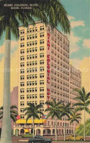 AK / Ansichtskarte MIAMI  Florida USA Miami Colonial Hotel