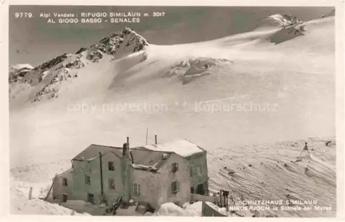 AK / Ansichtskarte Schnals Bozen Suedtirol Schutzhaus Similaun Niederjoch