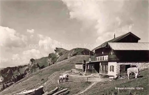AK / Ansichtskarte Lenggries Bayern Brauneckhuette mit Latschenkopf