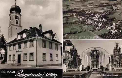 AK / Ansichtskarte Bergatreute Ravensburg BW Rathaus Wallfahrtskirche
