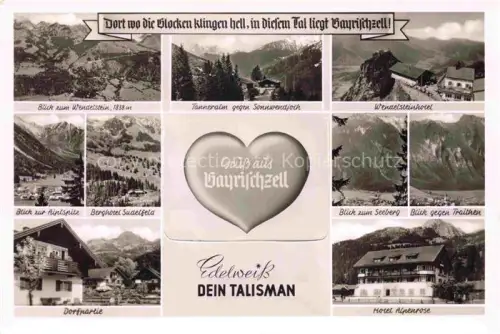 AK / Ansichtskarte Bayrischzell Bayrisch Zell Wendelstein Tanneralm Wendelsteinhotel Aintspitze Dorfpartie Seebergblick Hotel Alpenrose