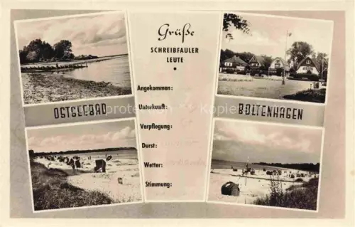 AK / Ansichtskarte Boltenhagen Ostseebad Mecklenburg-Vorpommern Strandpartien Dorfmotiv