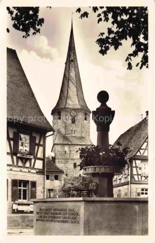 AK / Ansichtskarte Derdingen Rathauspartie