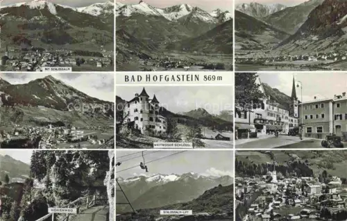 AK / Ansichtskarte BAD HOFGASTEIN Pinzgau Salzburg AT Panorama Weitmoser Schloessl Hoehenweg Schlossalm Lift Hotel Goldener Adler