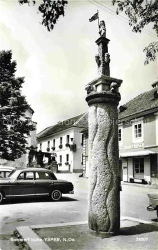 AK / Ansichtskarte Ysper Mostviertel-Eisenwurzen Niederoesterreich AT Ortsmotiv mit Saeule