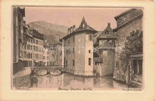 AK / Ansichtskarte ANNECY 74 Haute-Savoie Quartier de l'Ile